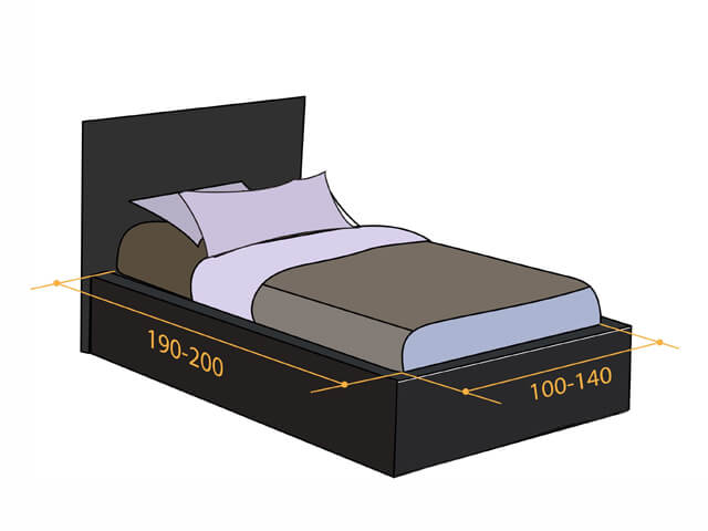 hướng dẫn đo kích thước giường đơn