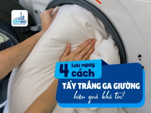 4 cách tẩy trắng ga giường hiệu quả đến khó tin