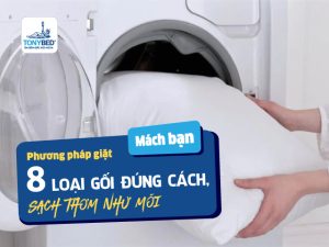 Cách giặt gối đúng cách