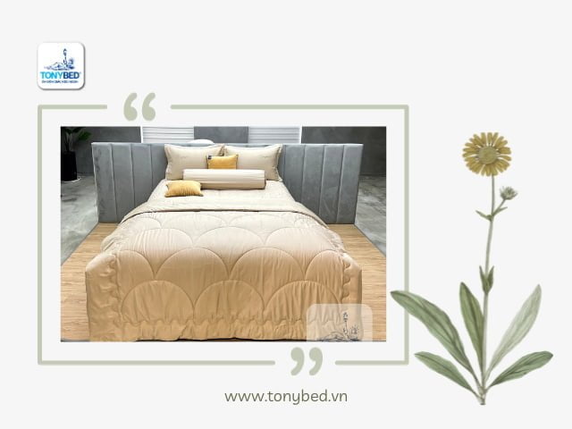 Chọn ga giường được làm từ chất liệu tencel hay lụa để đảm bảo chất lượng và an toàn cho sức khỏe