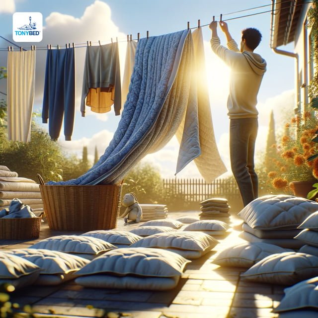 Để loại bỏ rệp giường bạn có thể đem chăn ga gối phơi ngoài ánh nắng mặt trời