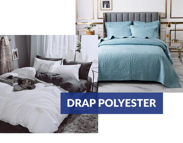 Ga giường bằng vải Polyester nên giặt với nước giặt thông thường