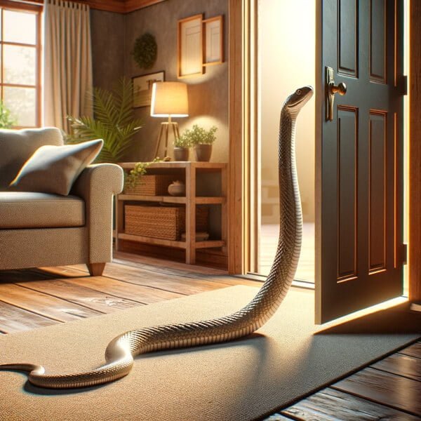 Mơ thấy rắn bò vào nhà