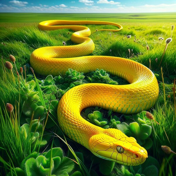 Mơ thấy rắn vàng