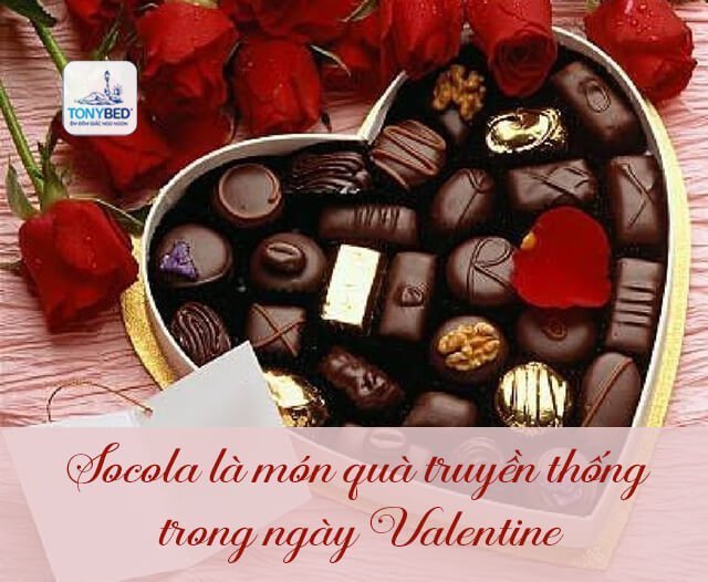 Tặng socola cho người yêu thể hiện một tình yêu ngọt ngào và gắn kết