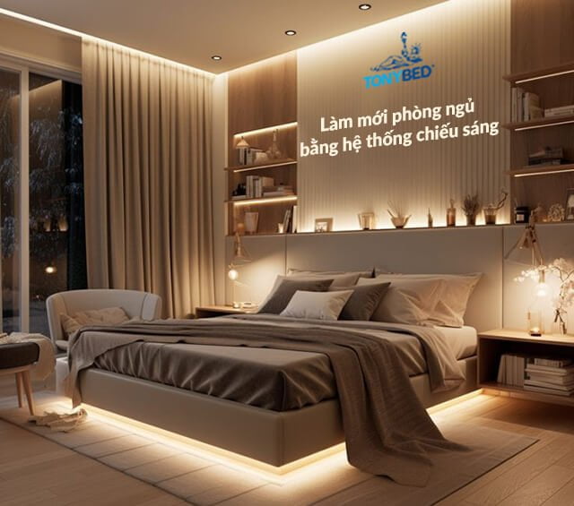 Cải thiện hệ thống chiếu sáng trong phòng ngủ