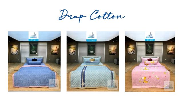 Ga trải giường chất liệu cotton 100%