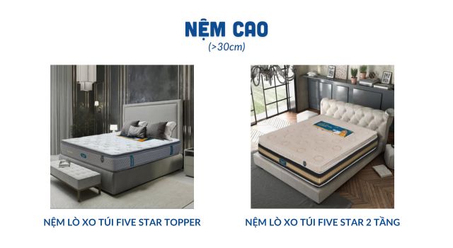 Nệm lò xo cao 40cm