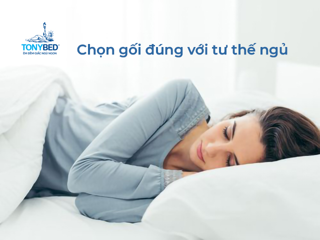 cach chọn goi nam phu hop voi tu the ngu