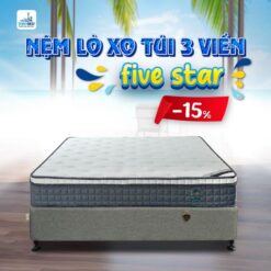 Nệm lò xo túi Five Star 3 viền