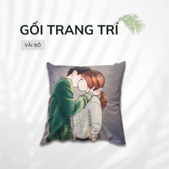 Gối trang trí sofa vải bố