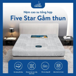 Nệm cao su tổng hợp Five Star Gấm Thun