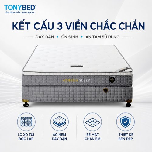 Nệm lò xo túi Five Star 3 viền