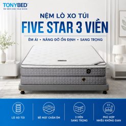 Nệm lò xo túi Five Star 3 viền