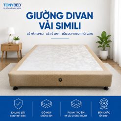 giường divan vải simili