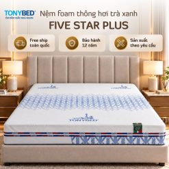nệm foam trà xanh five star plus