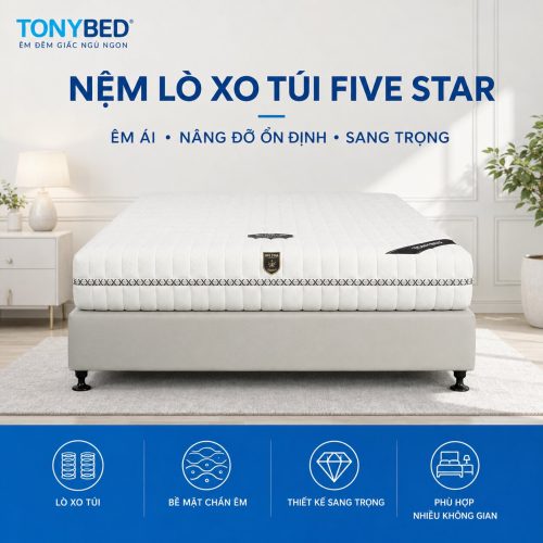 Nệm Lò Xo Túi Five Star
