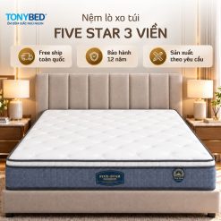 nệm lò xo túi five star 3 viền