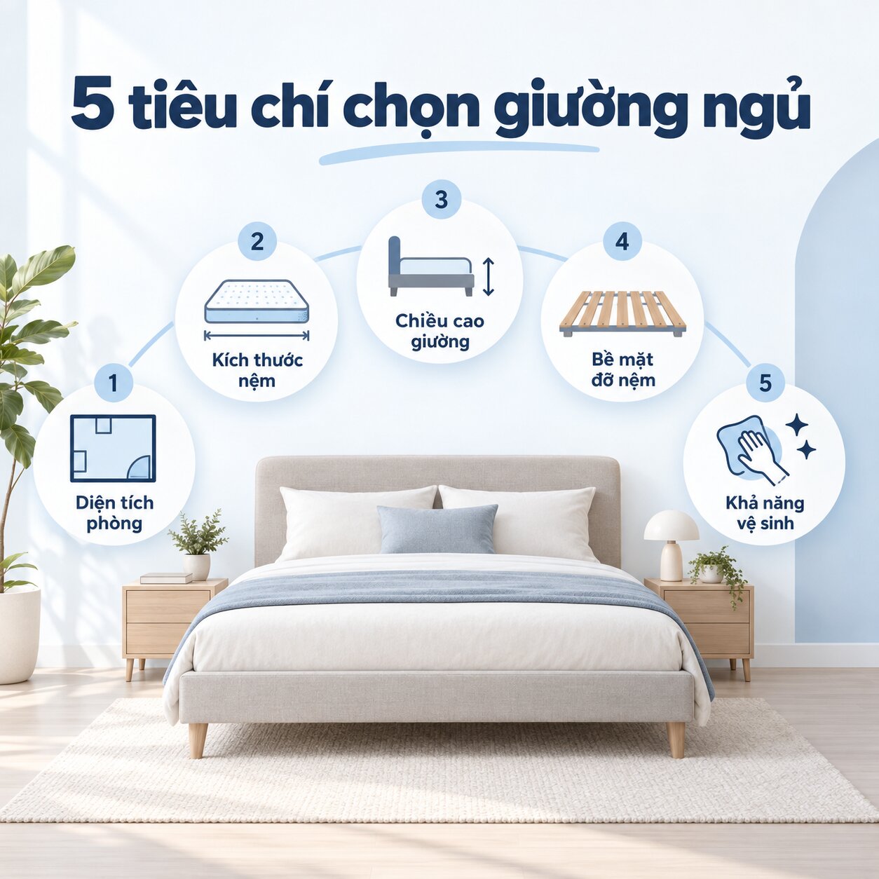 5 tiêu chí chọn giường ngủ phù hợp với phòng ngủ