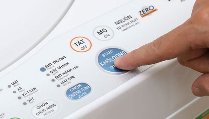 Với máy giặt Toshiba bạn hãy chọn chế độ nhẹ