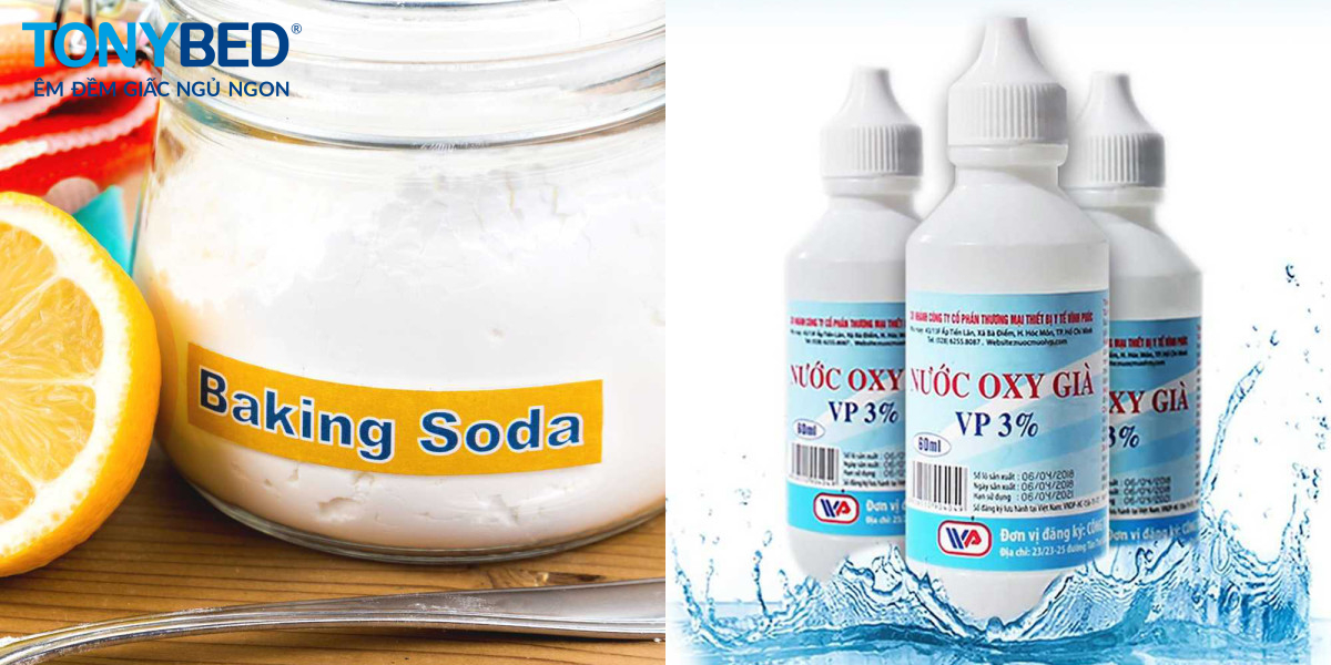 Sử dụng hỗn hợp chất tẩy rửa từ oxy va giấm trắng