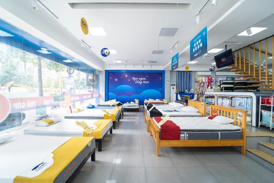 Không gian cửa hàng Vua Nệm tại TPHCM