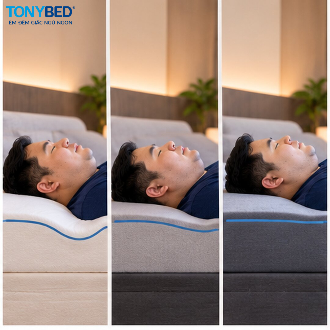 So sánh độ cứng nệm cho người nặng cân