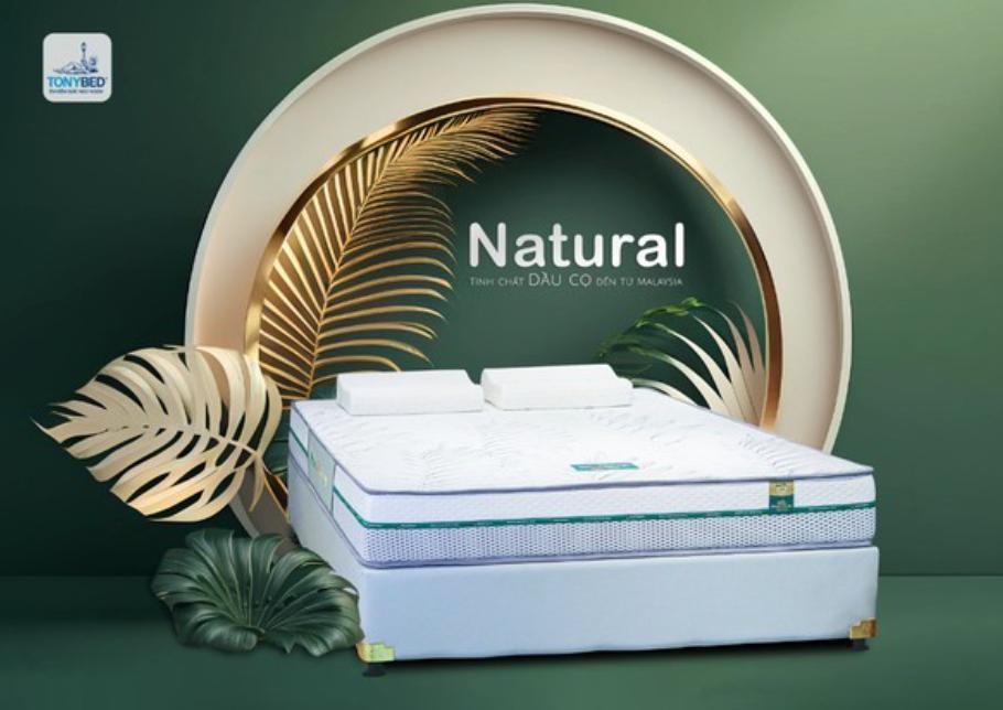 Nệm dầu cọ thiên nhiên Five Star đàn hồi tốt, an toàn cho da