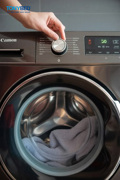Điều chỉnh giặt ở chế độ nhẹ