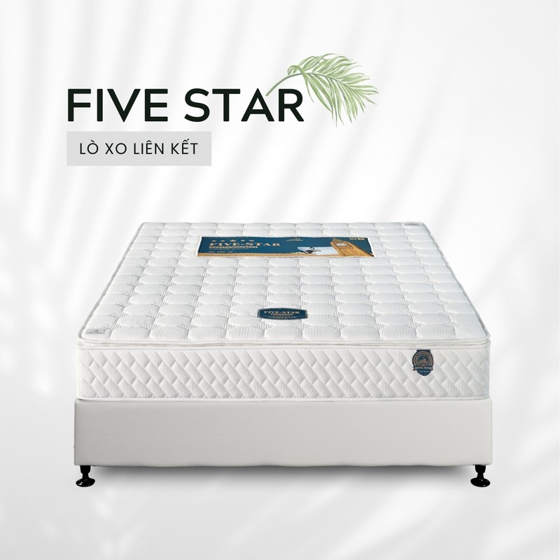 nệm lò xo liên kết five star 1m2x2m