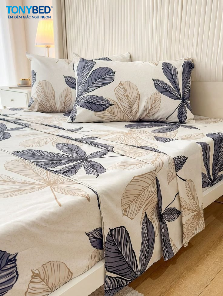Bộ drap ga trải giường cotton Tonybed