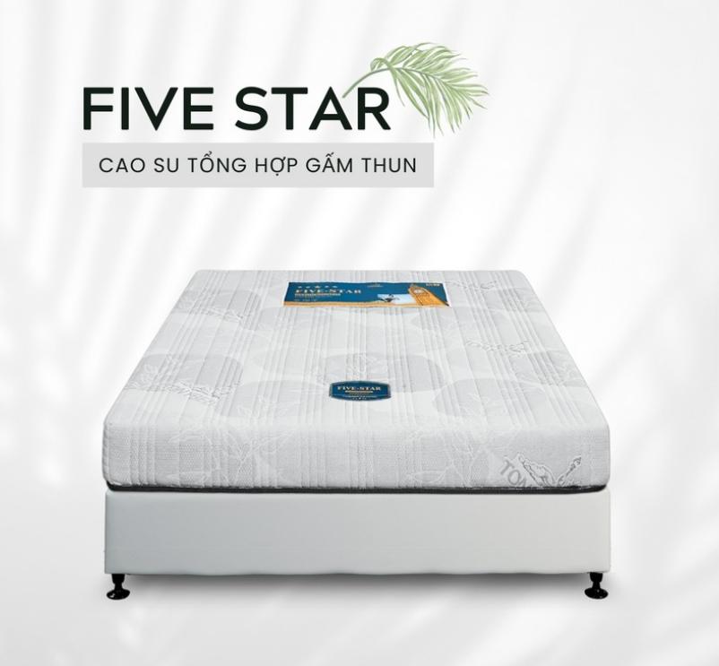 Nệm cao su tổng hợp Five Star Gấm Thun