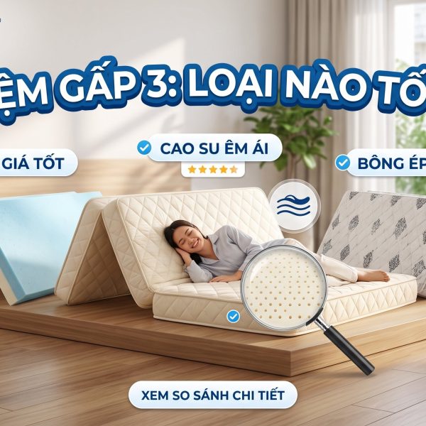 nệm gấp 3 loại nào tốt