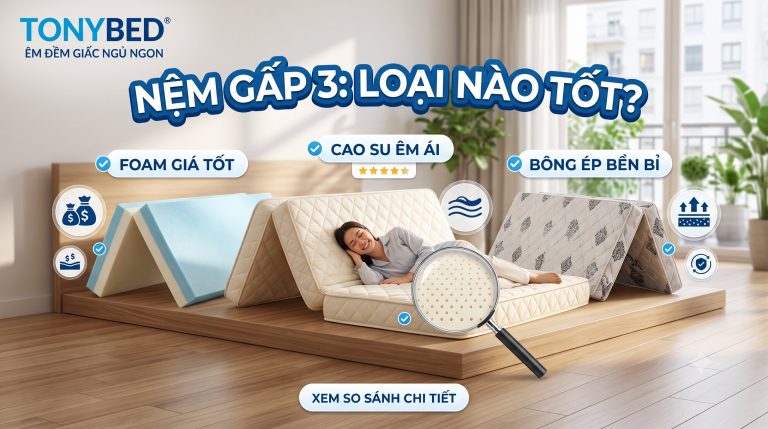 nệm gấp 3 loại nào tốt