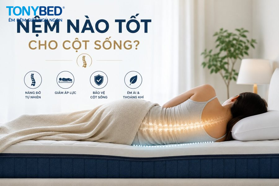 Nệm nào tốt cho cột sống