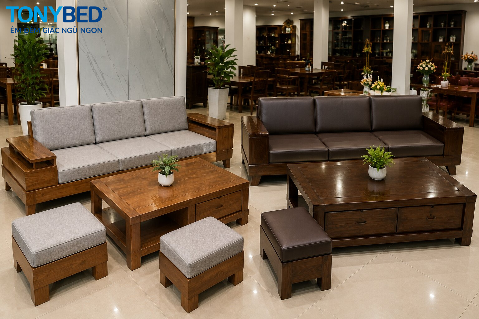 Nệm salon Tonybed loại thường và cao cấp