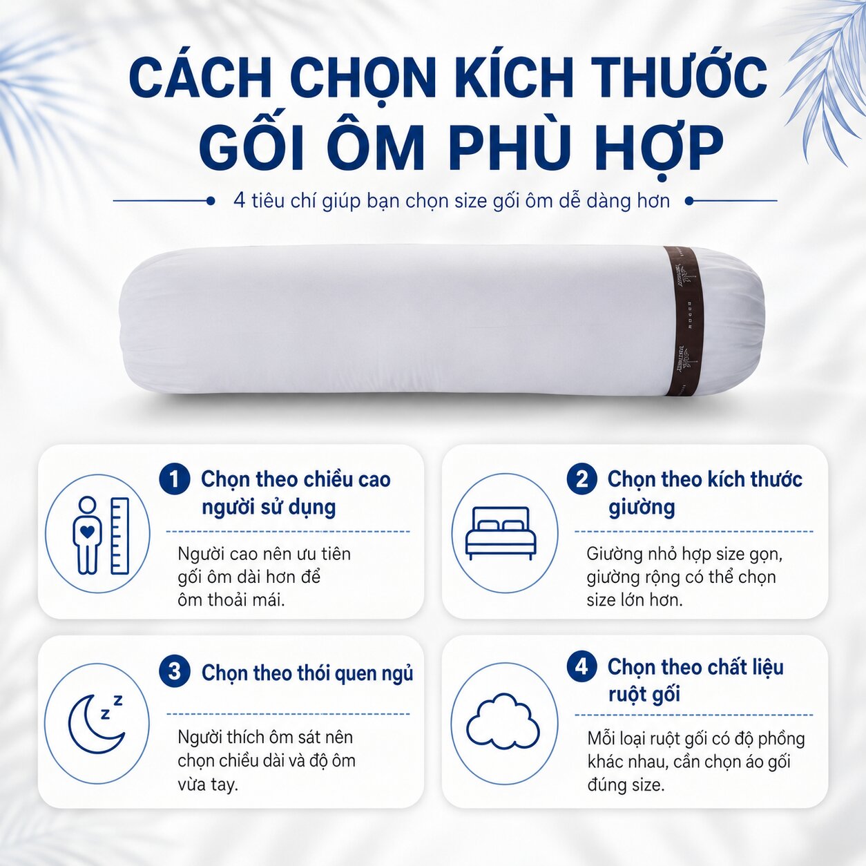 Cách chọn gối ôm với 4 tiêu chí