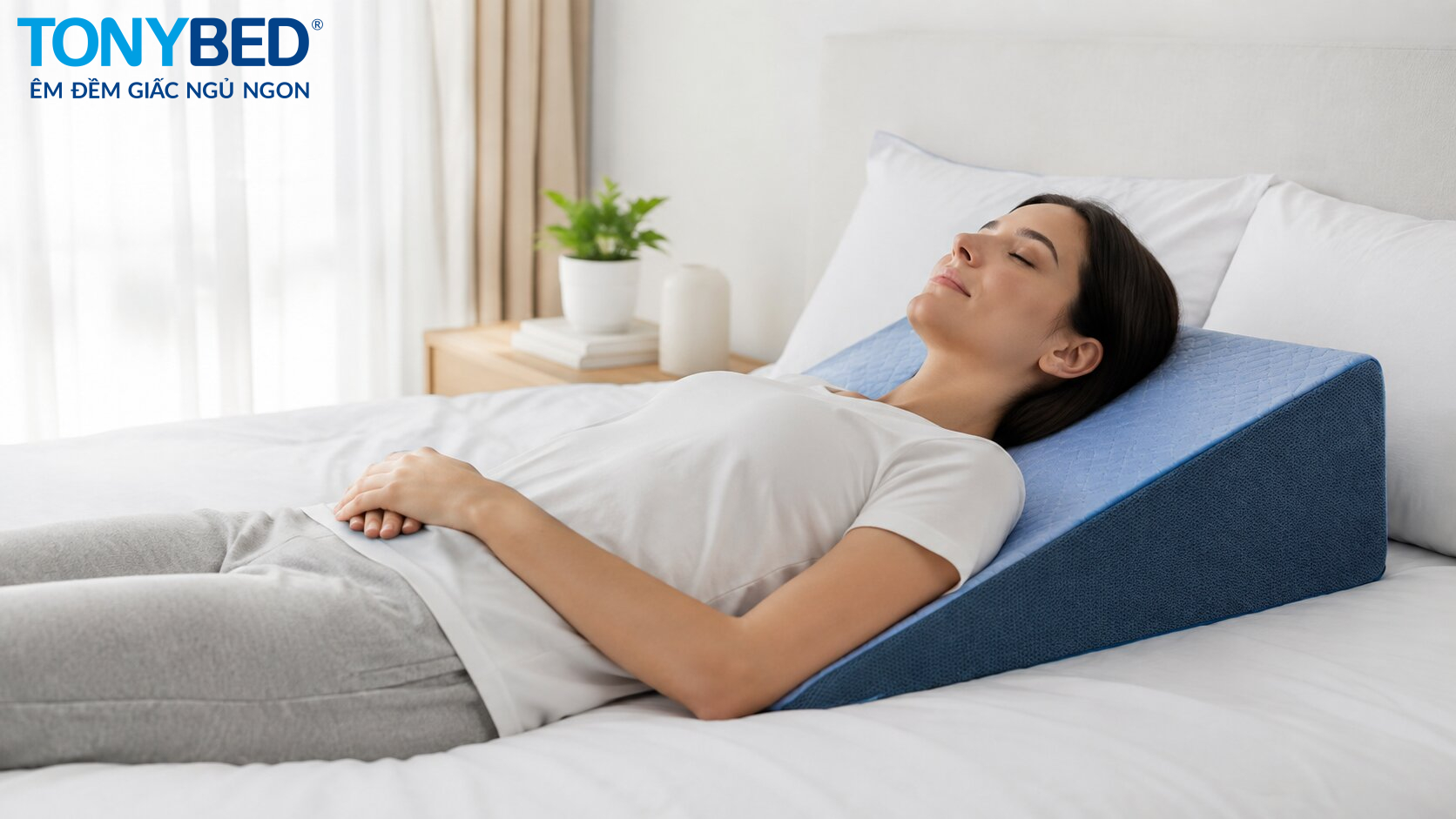 cách sử dụng gối chống trào ngược đúng cách
