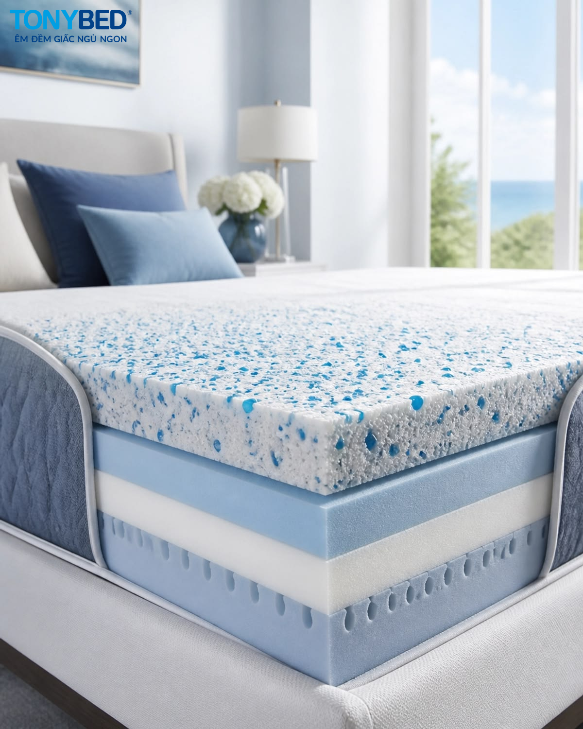 foam ép được sử dụng như thế nào trong nệm