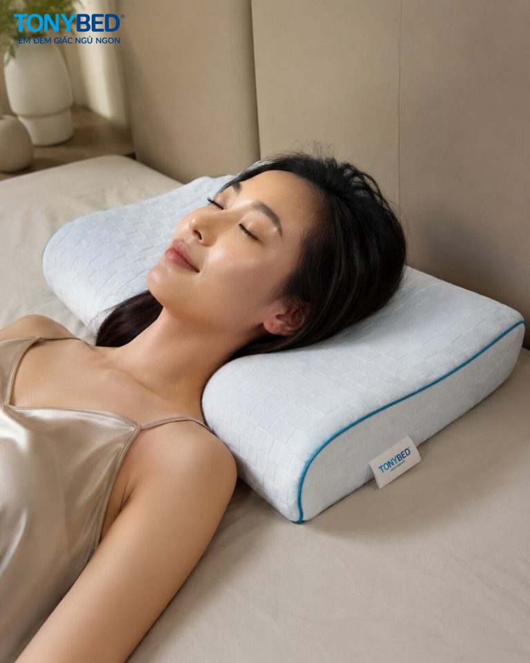 gối công thái học cho người đau cổ vai gáy