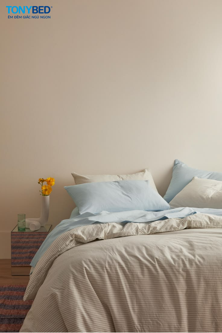 màu ga giường pastel dịu