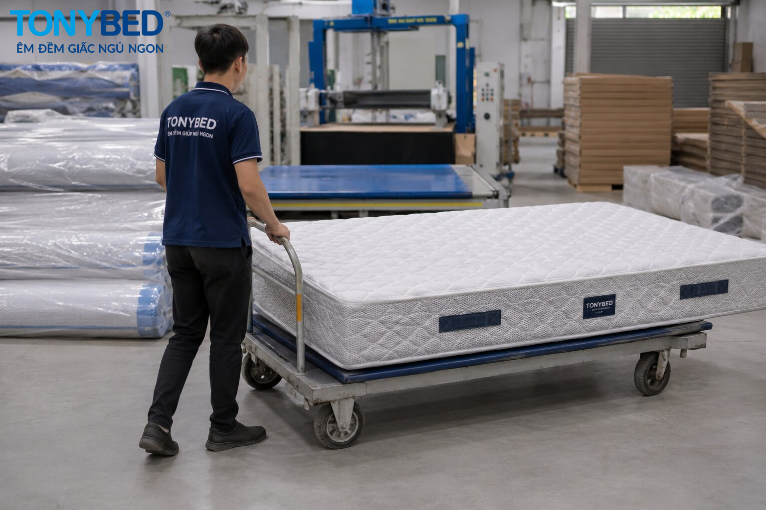 nệm lò xo túi sau khi bung không nên tự cuộn lại