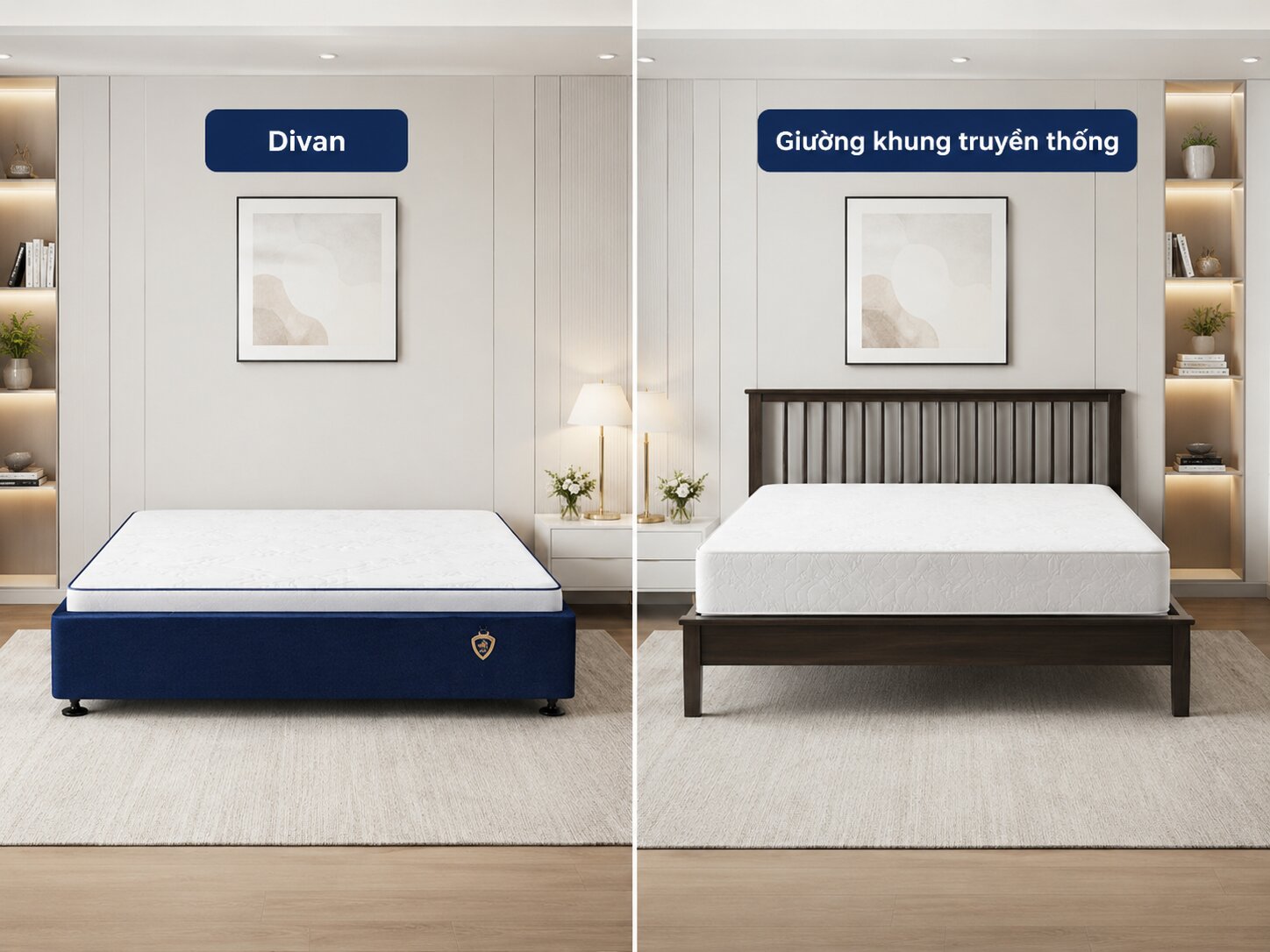 so sánh divan giường và giường ngủ thông thường