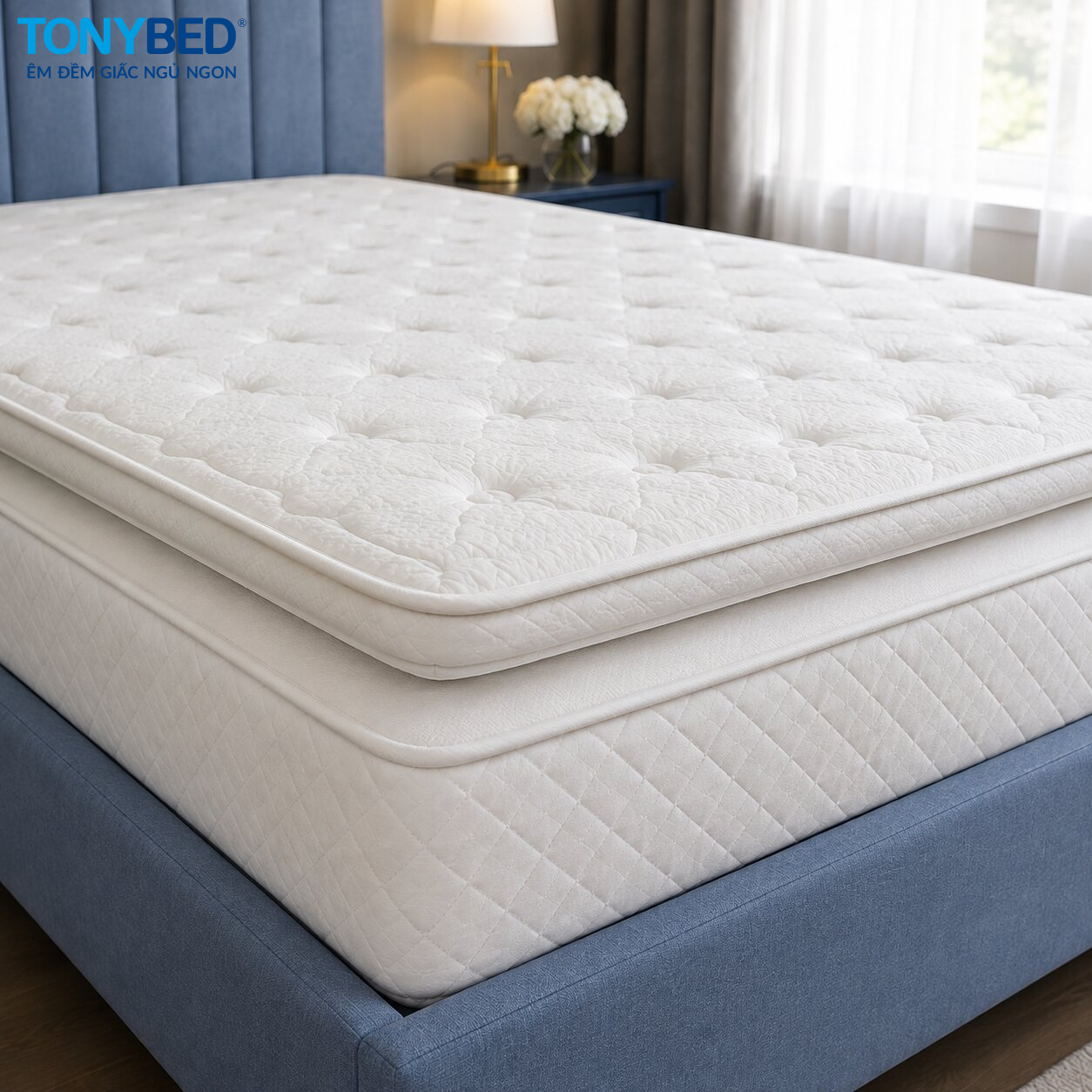 topper bổ sung lớp êm trên bề mặt nệm