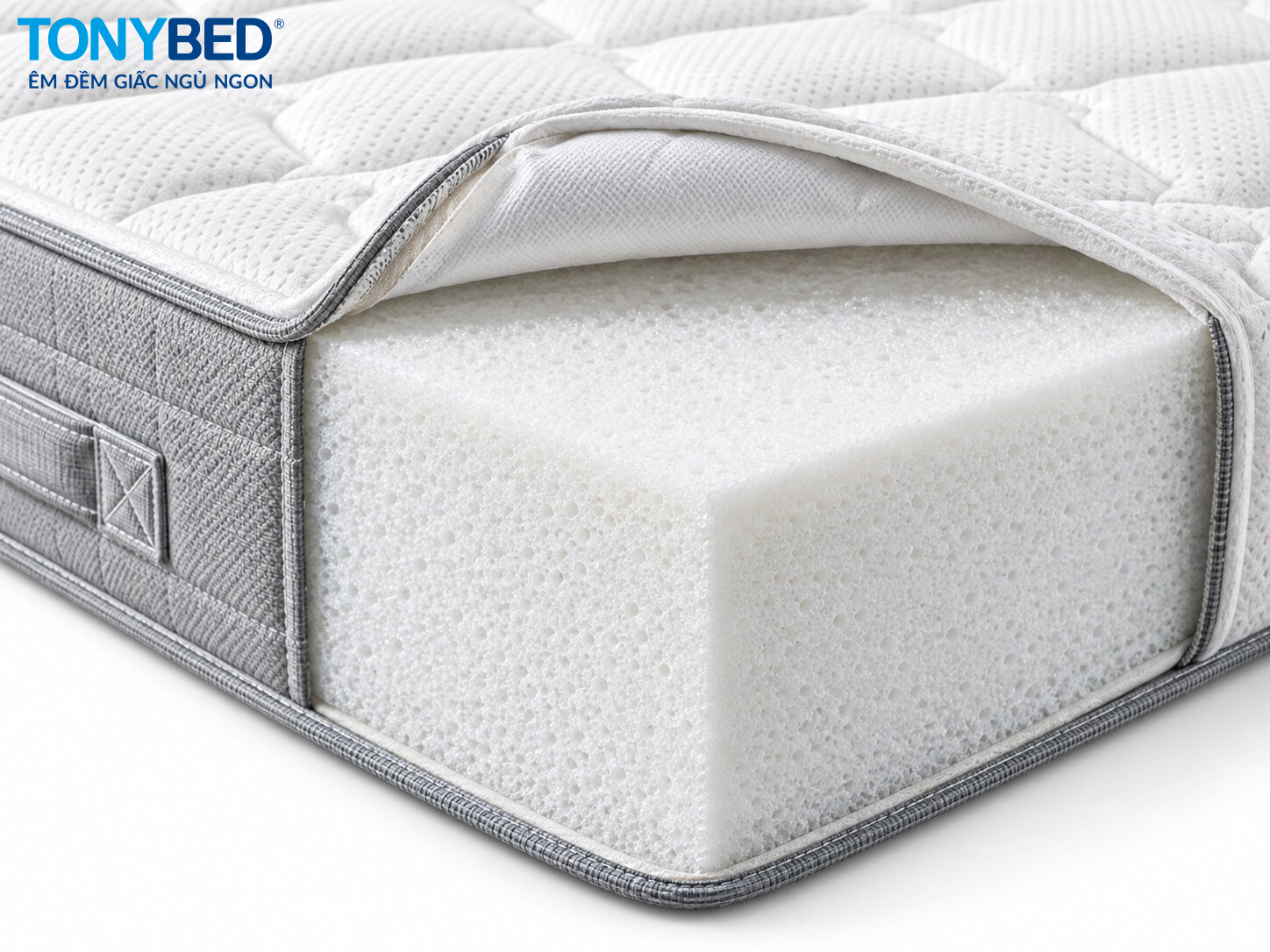 Cấu trúc lõi xốp của nệm PE Foam