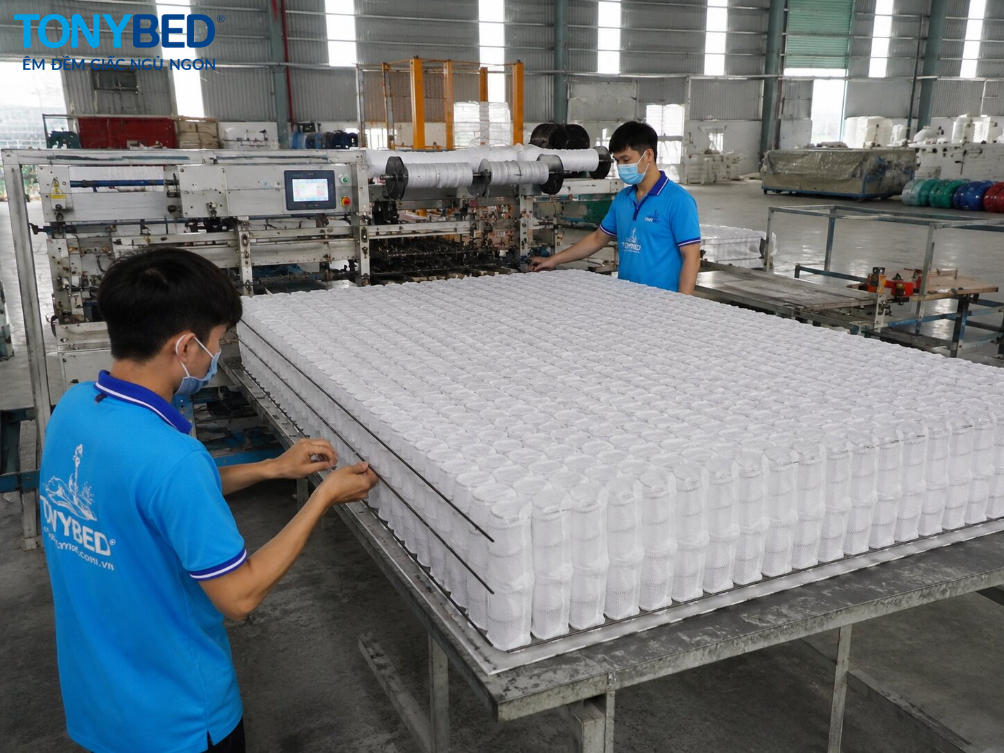 Hoàn thiện hệ thống lò xo trong quy trình sản xuất nệm