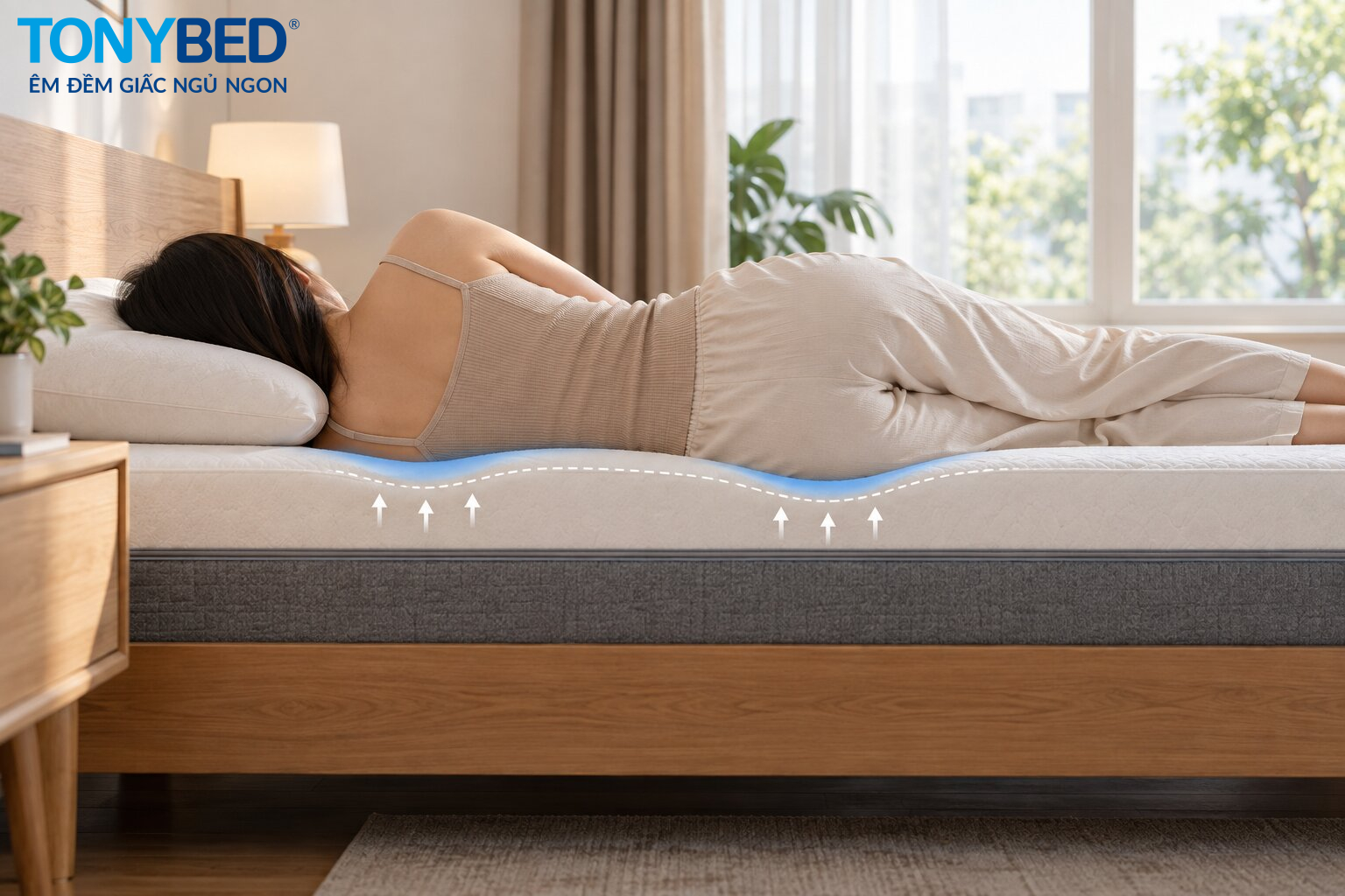 Khả năng biến dạng theo vùng chịu lực của nệm PU Foam