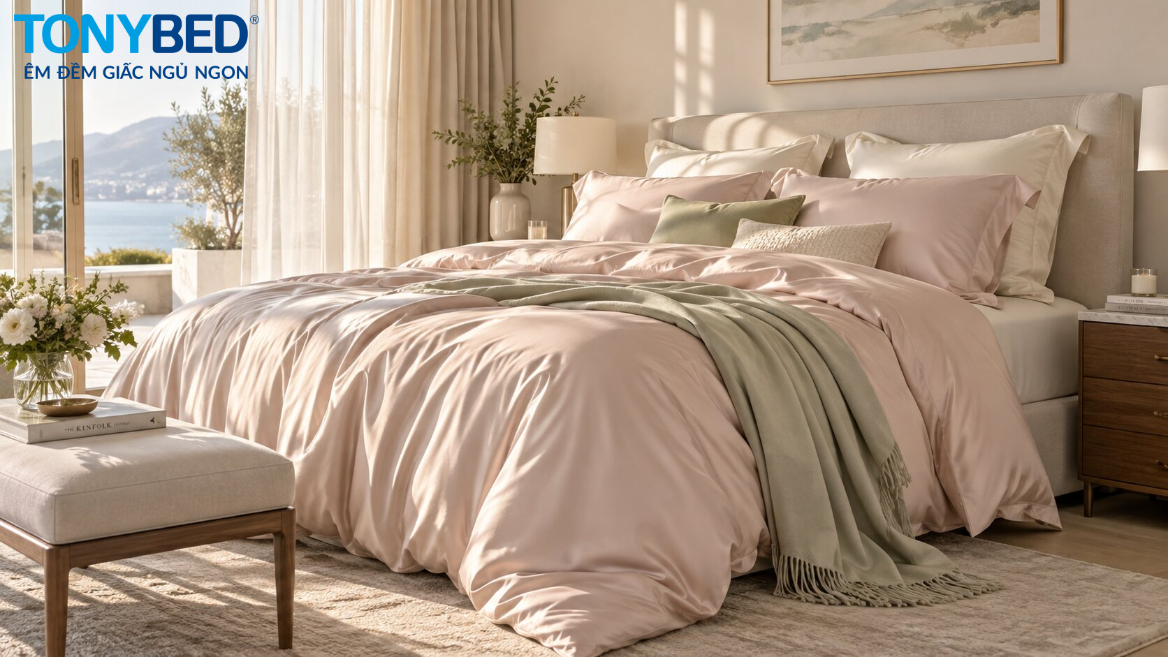 Ứng dụng vải Tencel cao cấp trong các bộ ga giường và mền
