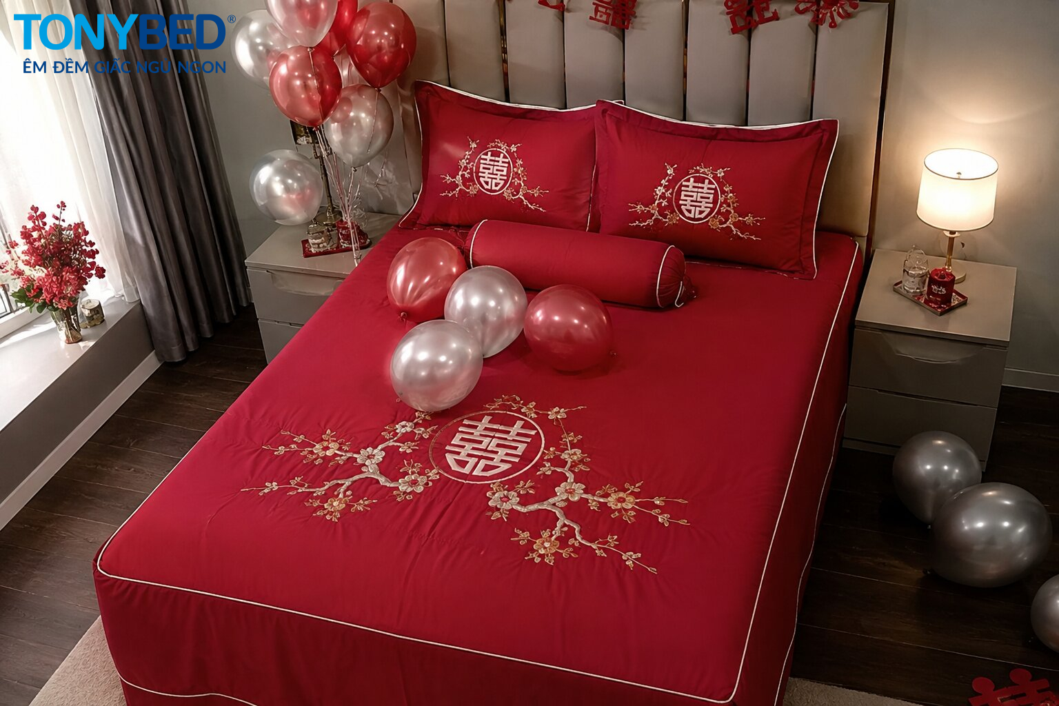 phong tục trải ga giường cưới