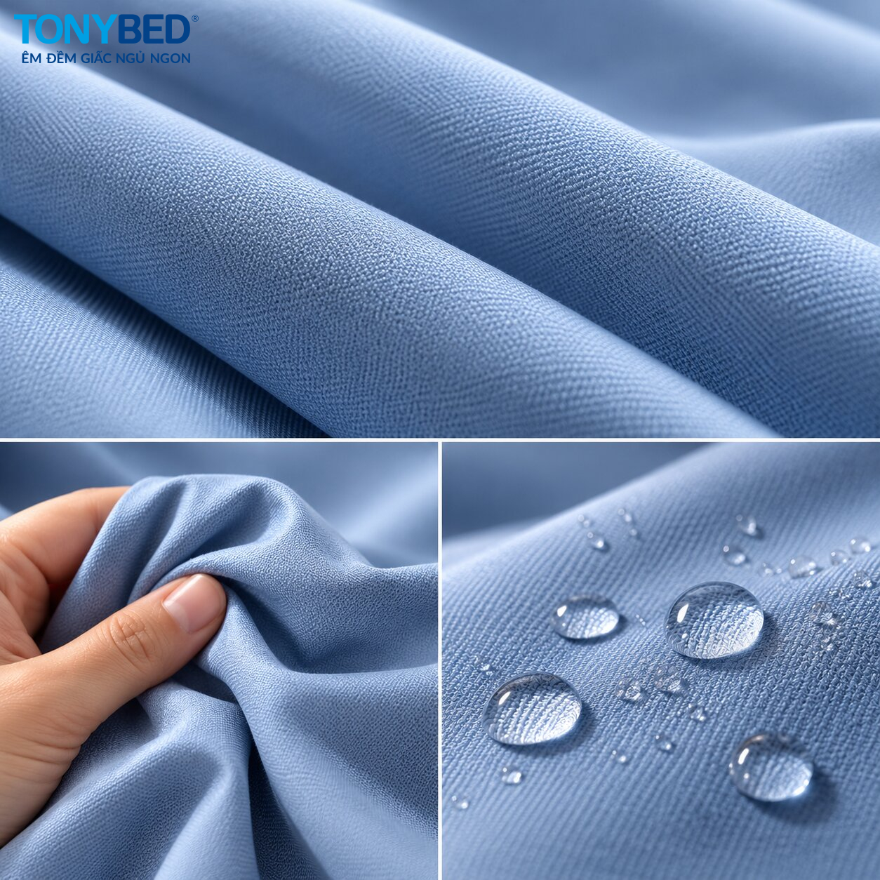 Đặc điểm bề mặt và khả năng hút nước của vải polyester